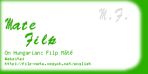 mate filp business card